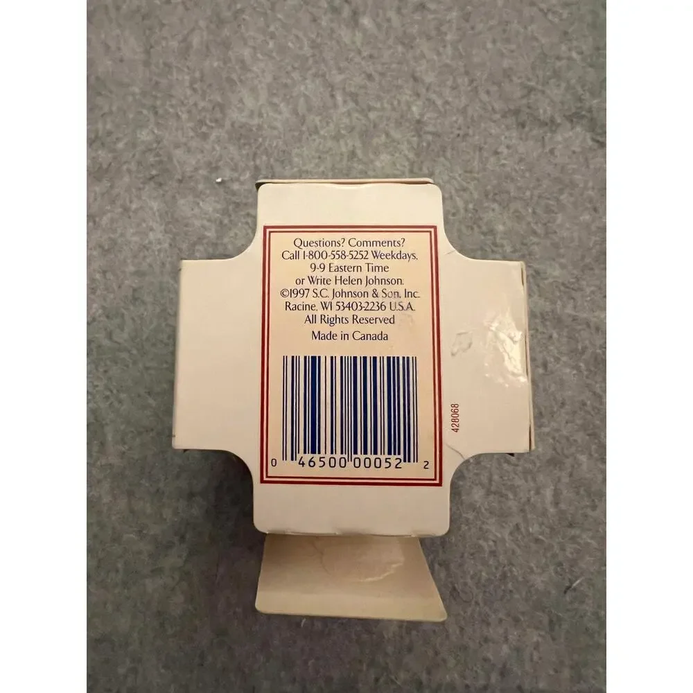 Glade Candle Scents Jar‎ Strawberries & Cream 1996 & Apple Cinnamon 1997 2Pc VTG